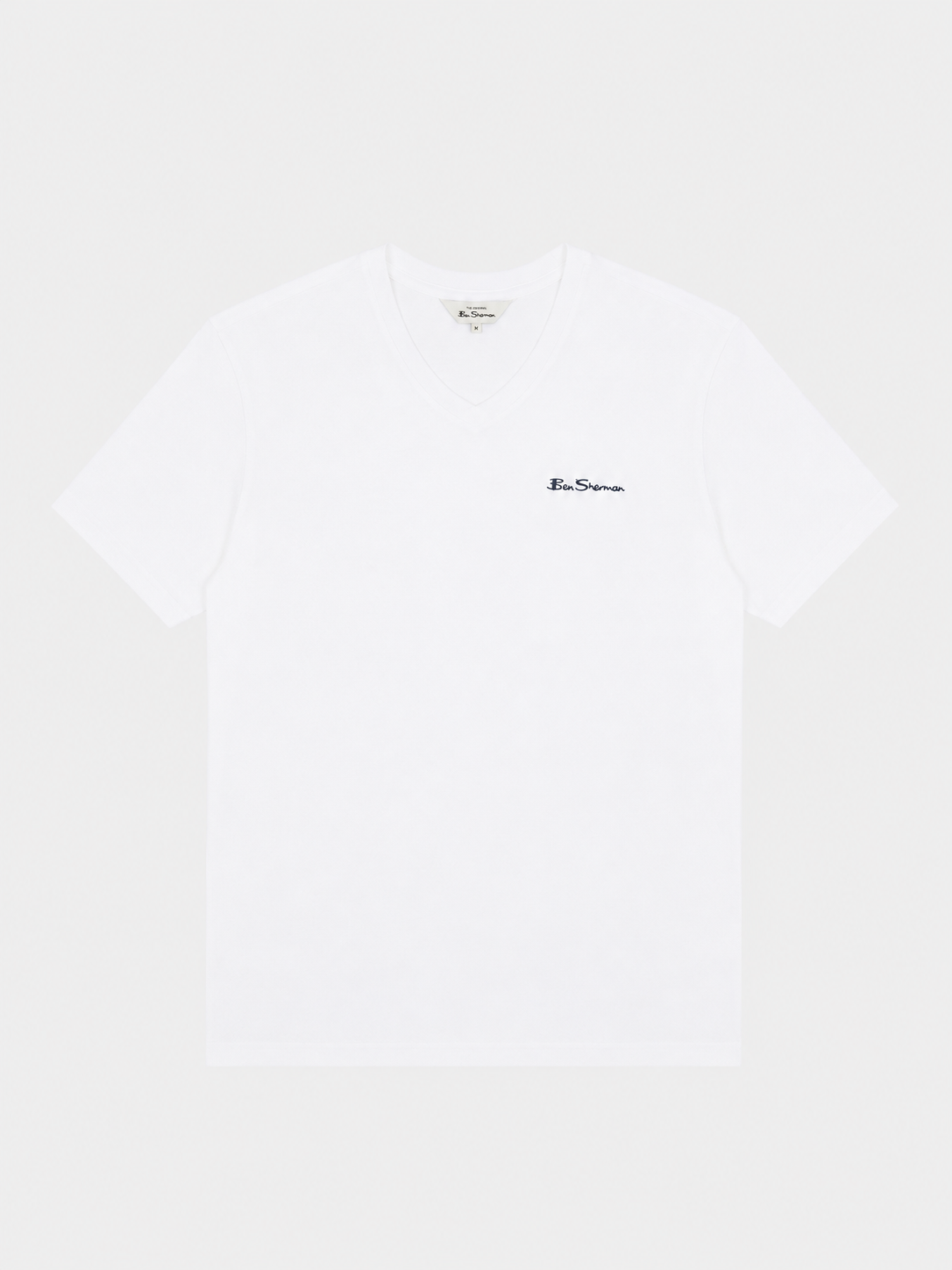 ESSENTIAL V NECK SHORT SLEEVE T-SHIRT - WHITE