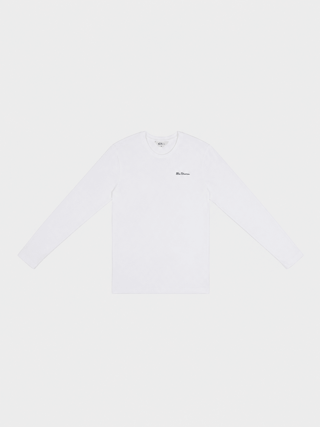 ESSENTIAL CREW NECK LONG SLEEVE T-SHIRT - WHITE
