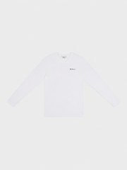 ESSENTIAL CREW NECK LONG SLEEVE T-SHIRT - WHITE