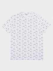 ALL OVER PRINT T-SHIRT - WHITE