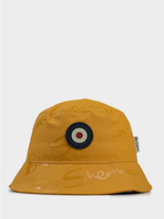 WAX PLASTISOL TARGET BUCKET HAT - Dijon
