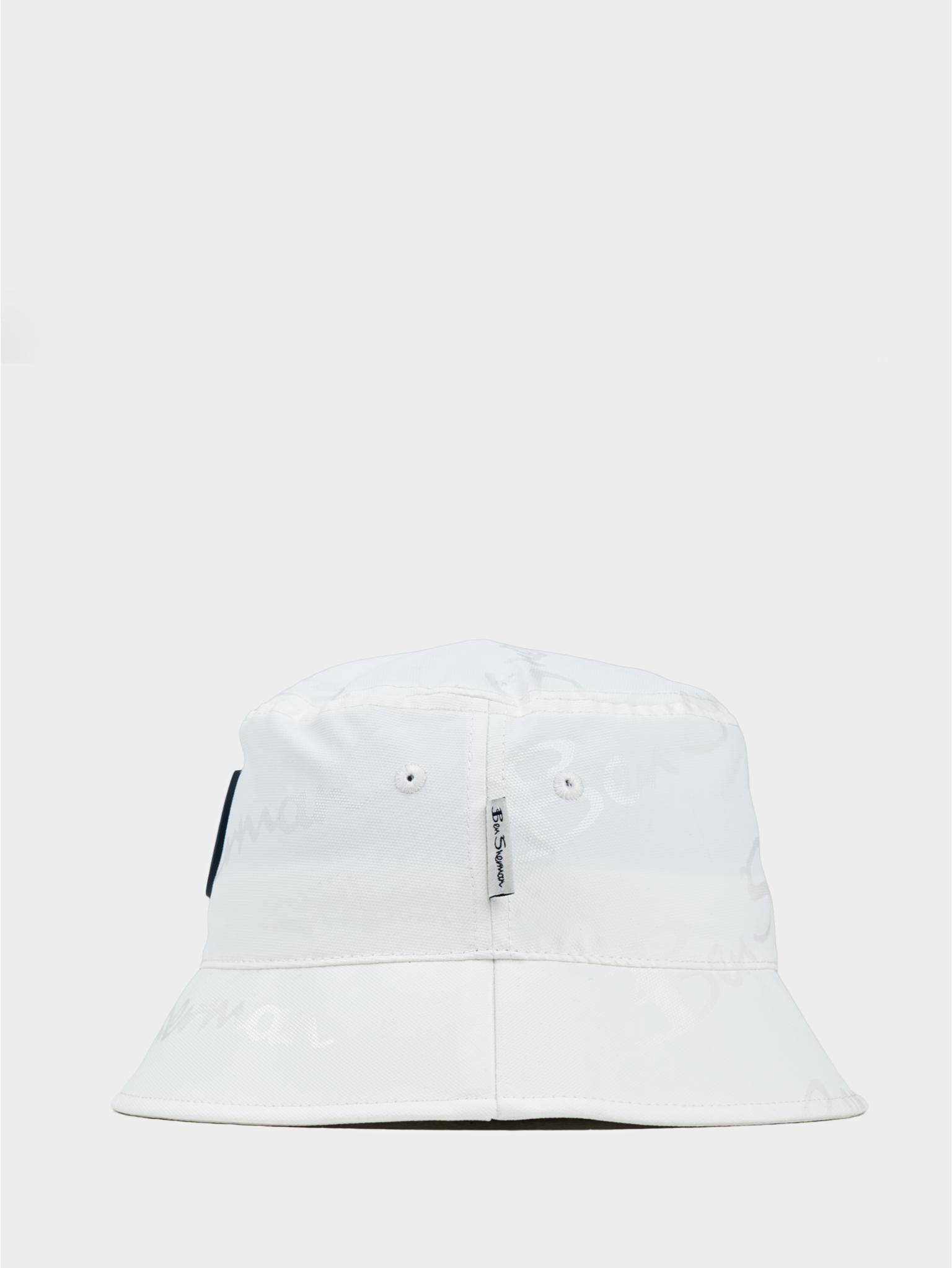 WAX PLASTISOL TARGET BUCKET HAT - White