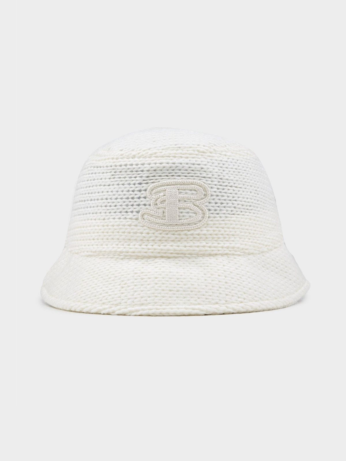 Ben Sherman Crochet Knit Hat in Off White