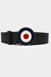 Target Buckle Belt (Leather) - Black