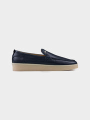 Ben Sherman Will Hi Shine Leather Slip On in Navy