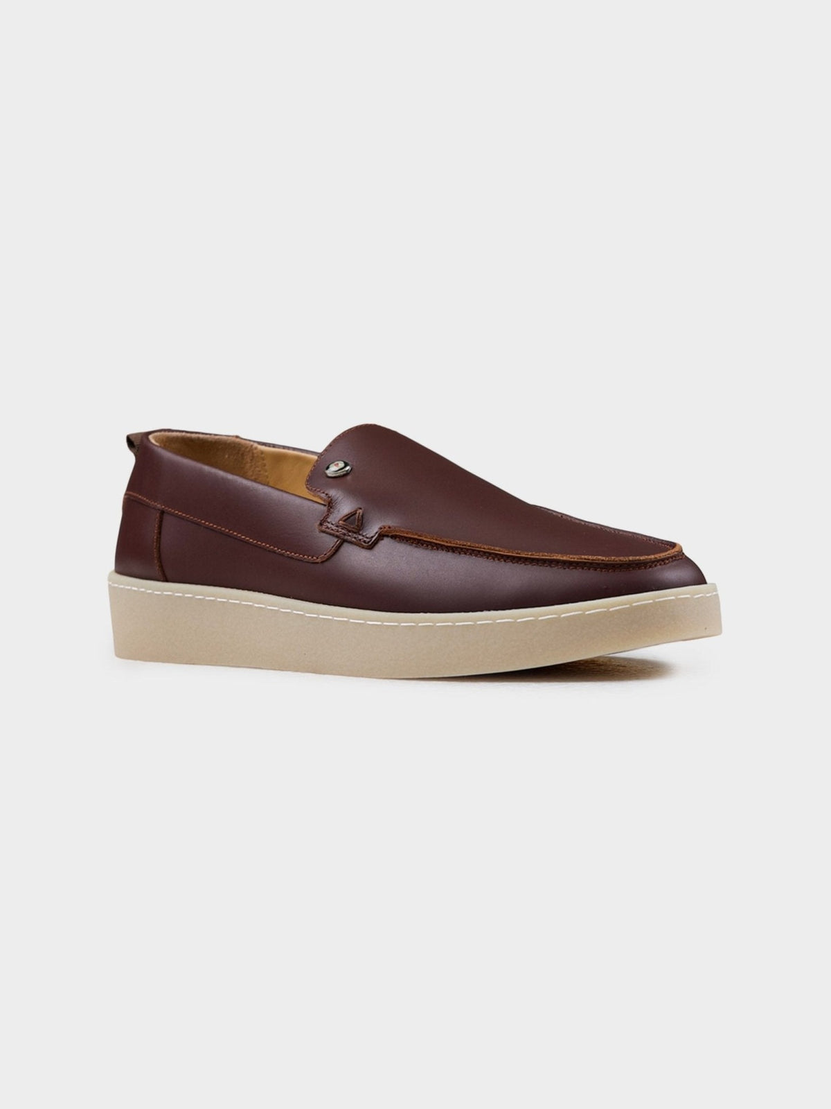 Ben Sherman Will Hi Shine Leather Slip On in Claret – image 2 of 4