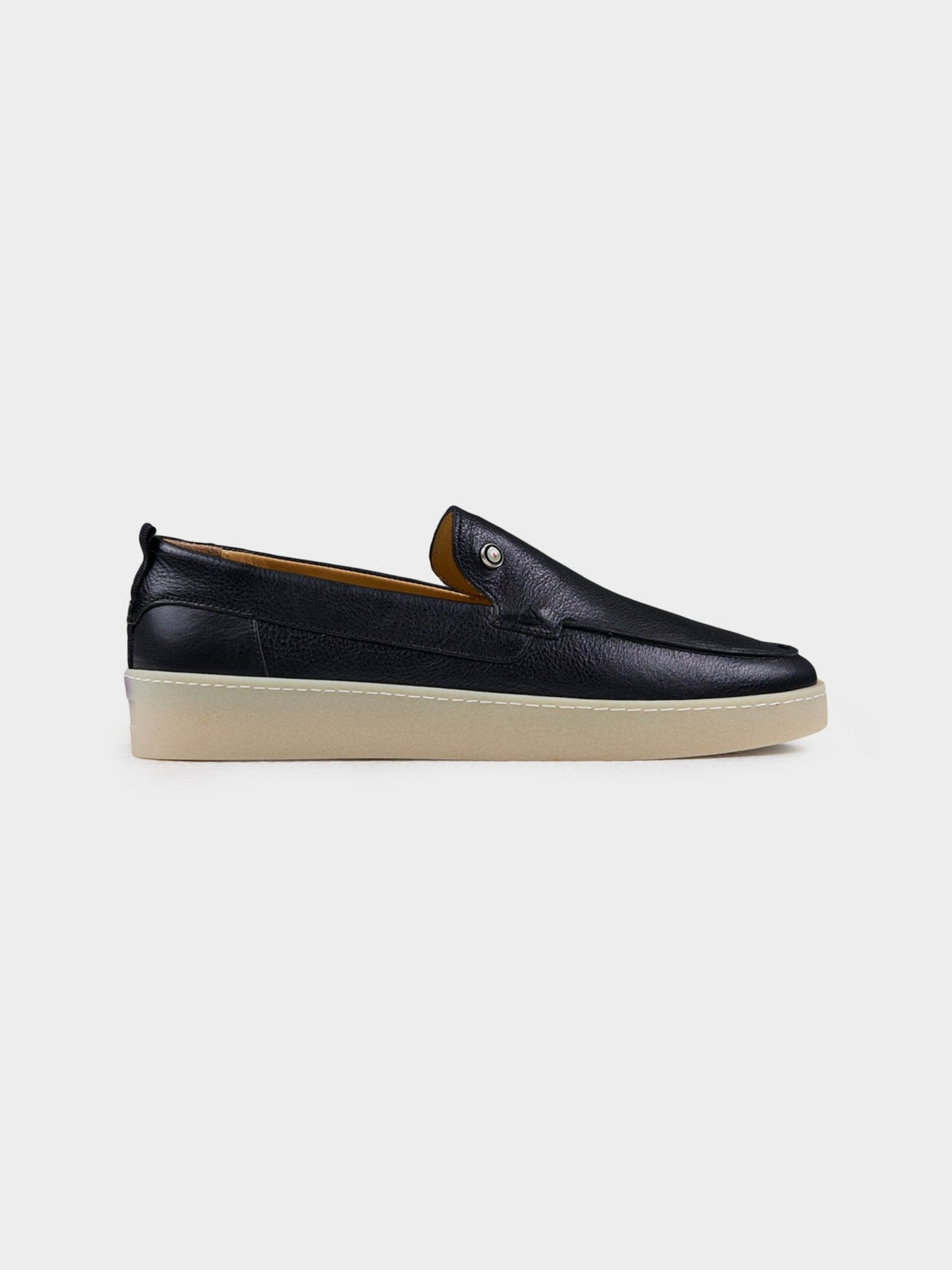 Ben Sherman Will Hi Shine Leather Slip On in Black