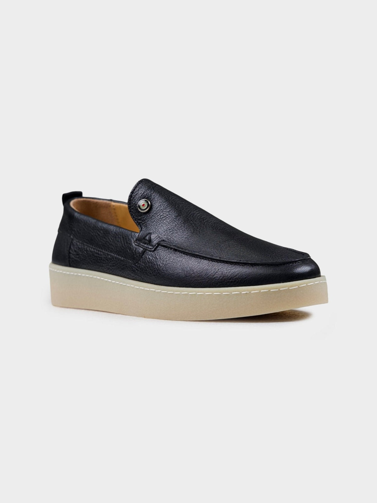 Ben Sherman Will Hi Shine Leather Slip On in Black – image 2 of 4
