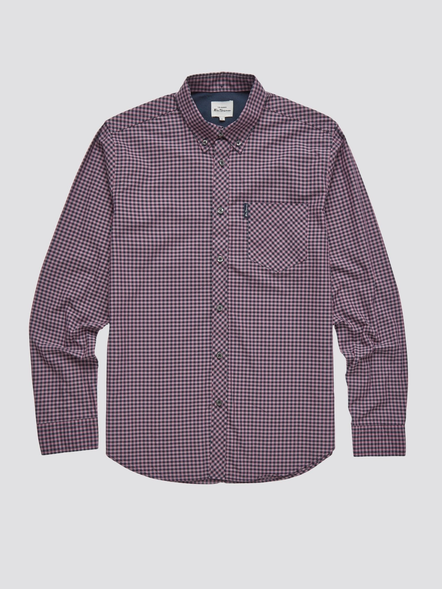 Signature Gingham Long Sleeve Shirt - Violet