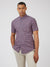 Signature Short Sleeve Gingham Shirt - Violet