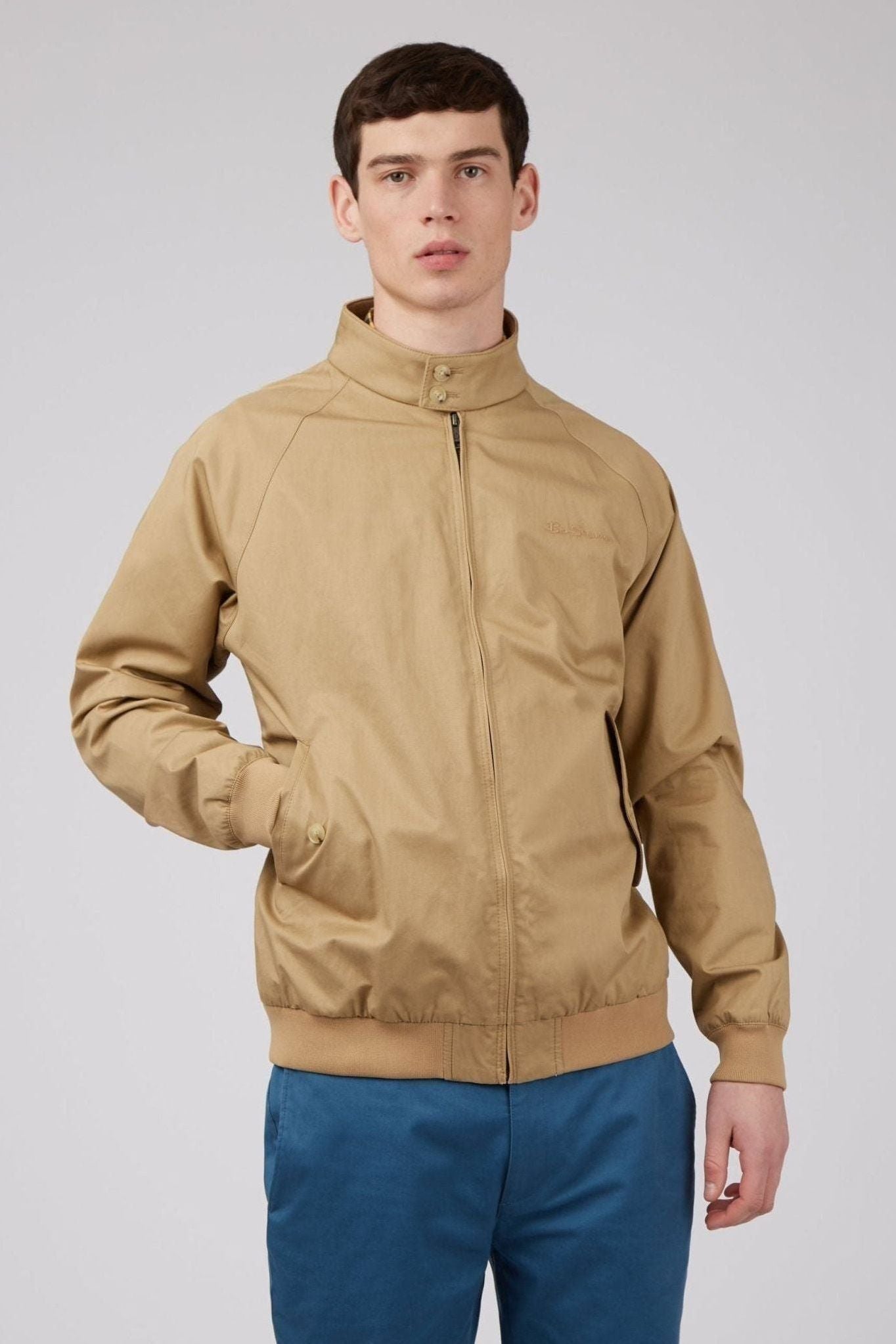 Signature Harrington Jacket - Sand