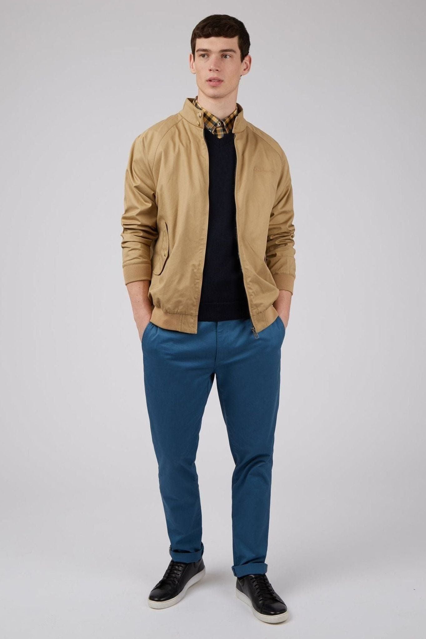 Signature Harrington Jacket - Sand