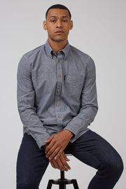 Recycled Cotton Oxford Shirt - Midnight