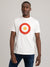 Target Tee - Ivory/Red