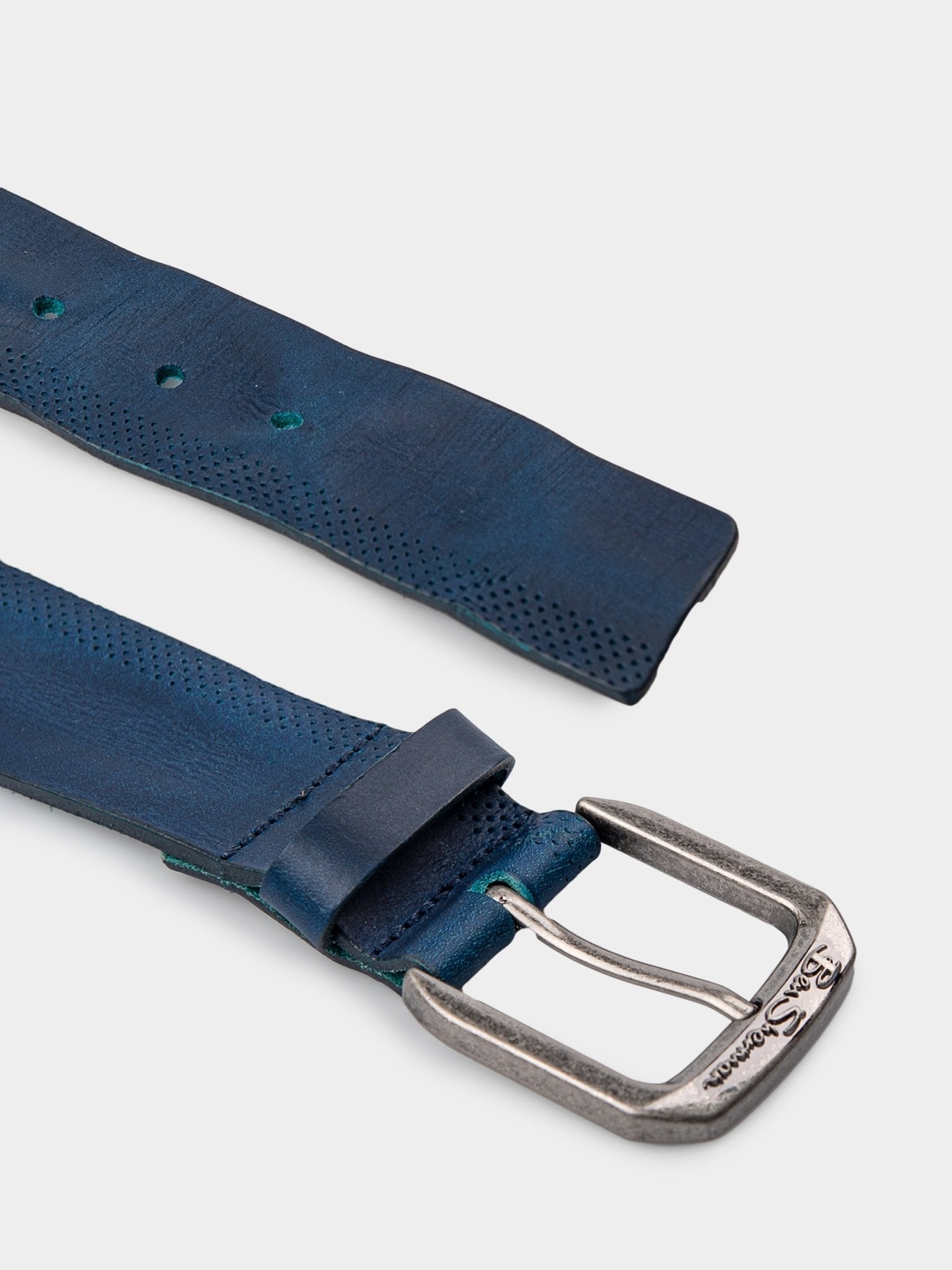 Formal Leather Belt - Blue