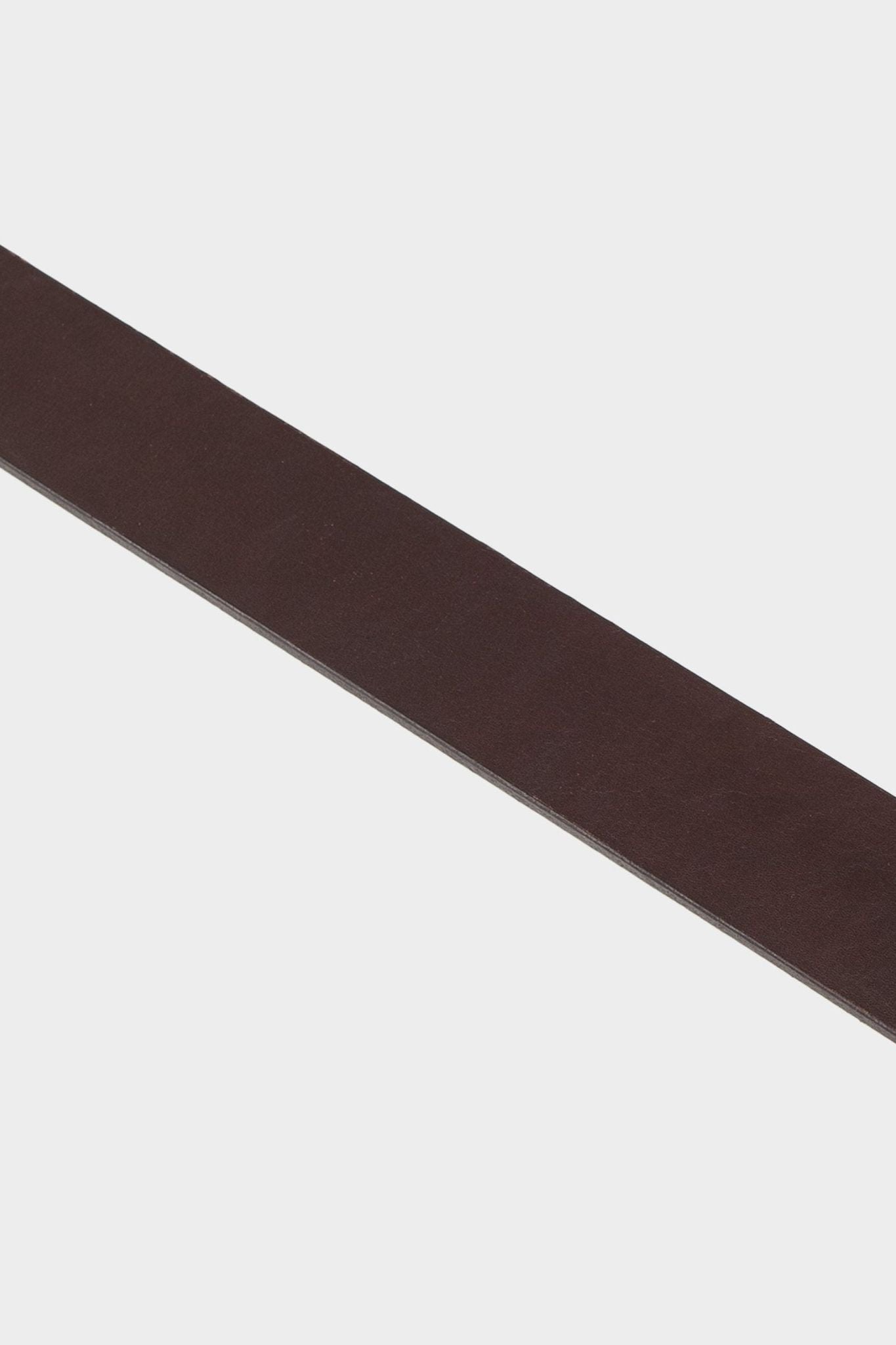 Target Buckle Belt (Leather) - Brown