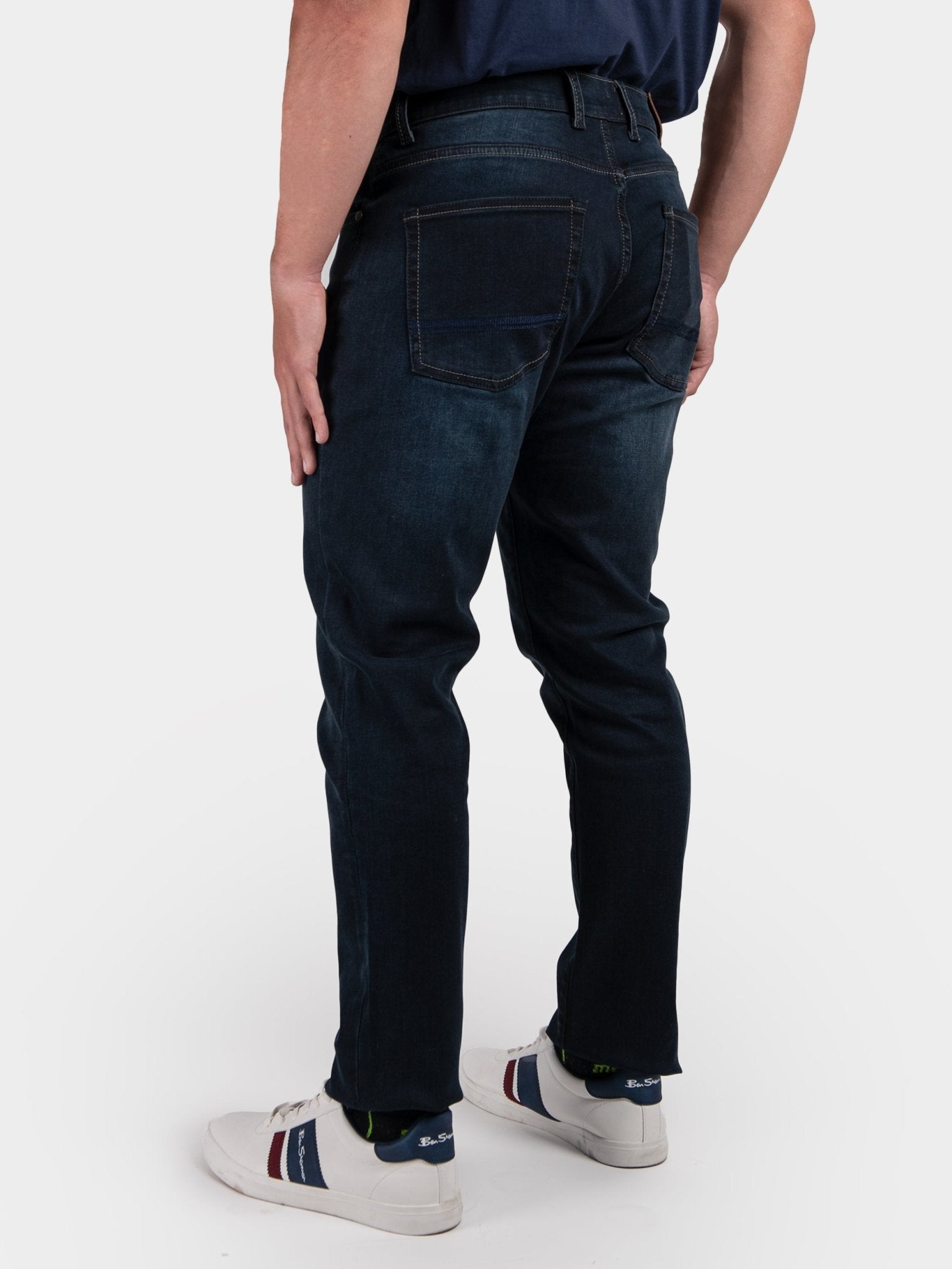 Straight Leg Denim - Blue/Black