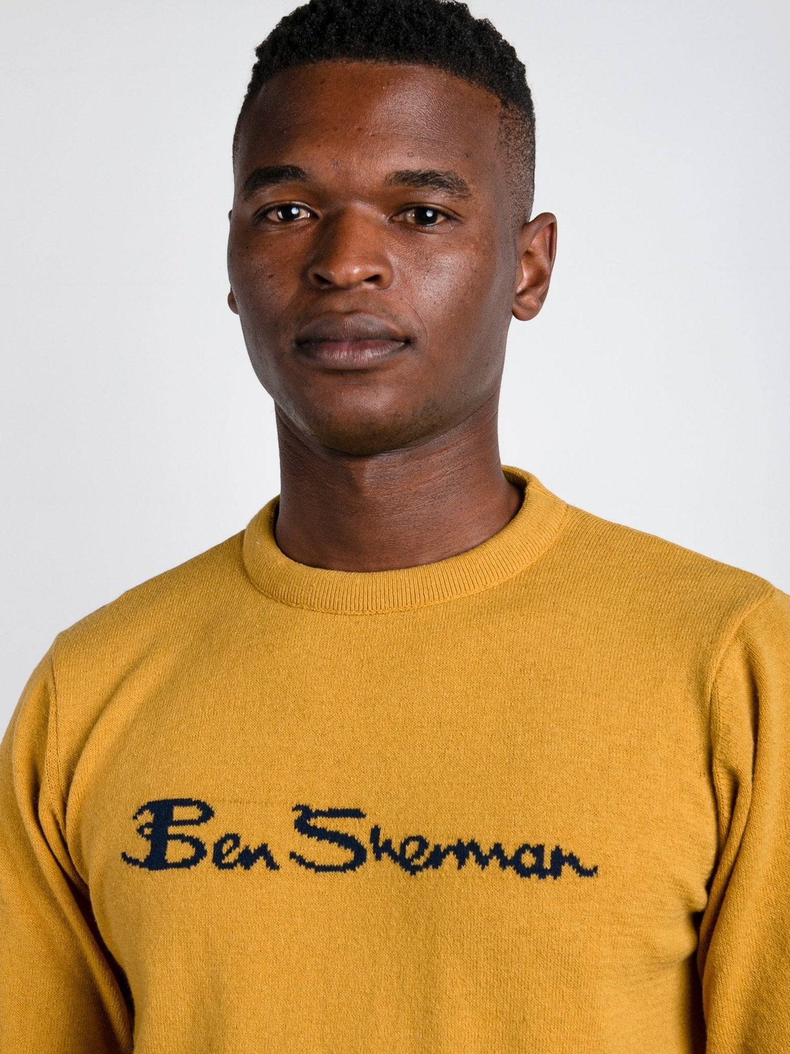 Ben Sherman Crew Knit - Dijon