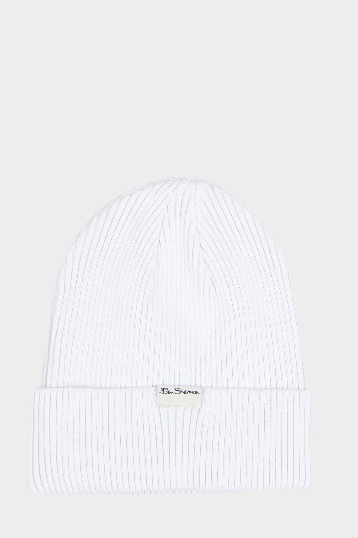 Ben Sherman Targy Knit Beanie - White | Ben Sherman South Africa