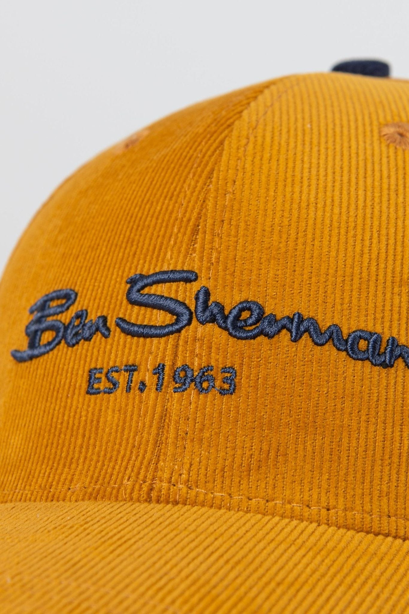 Ben Sherman Script Corduroy Cap - Dijon