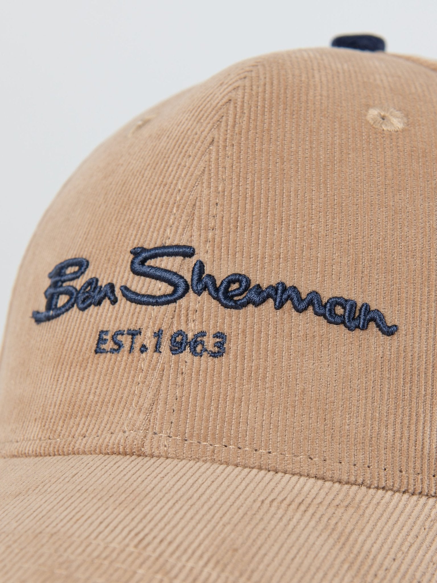 Ben Sherman Script Corduroy Cap - Sand