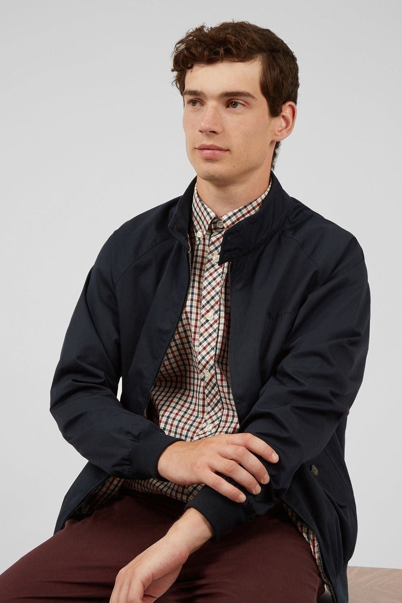 Signature Harrington Jacket – Dark Navy | Ben Sherman South Africa