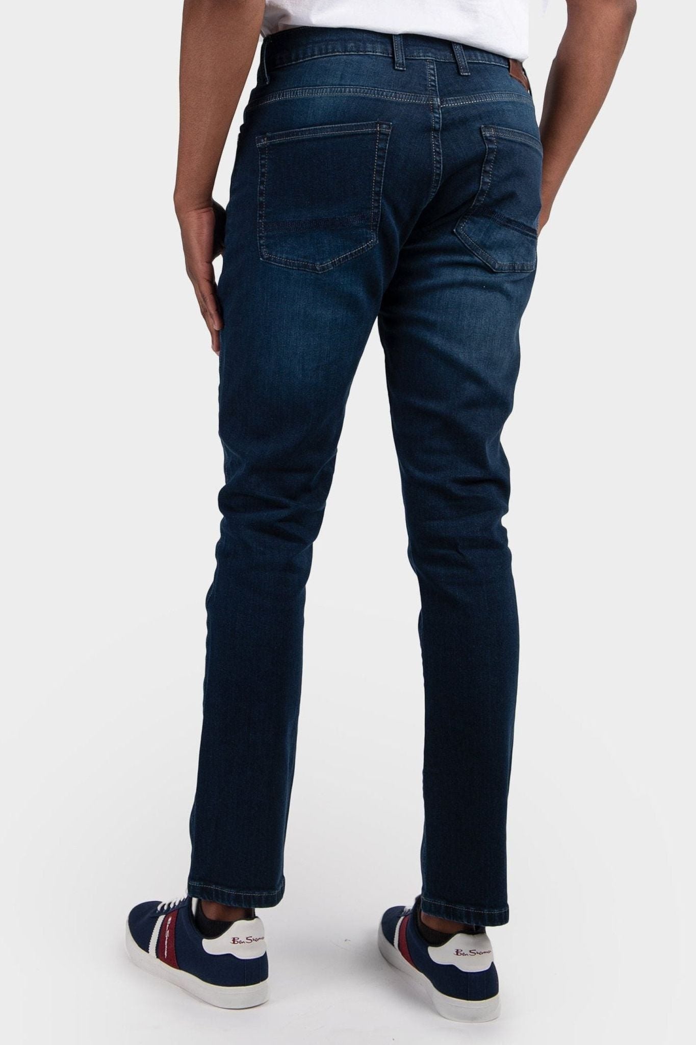 Straight Leg Classic Fit Denim - Dark Blue