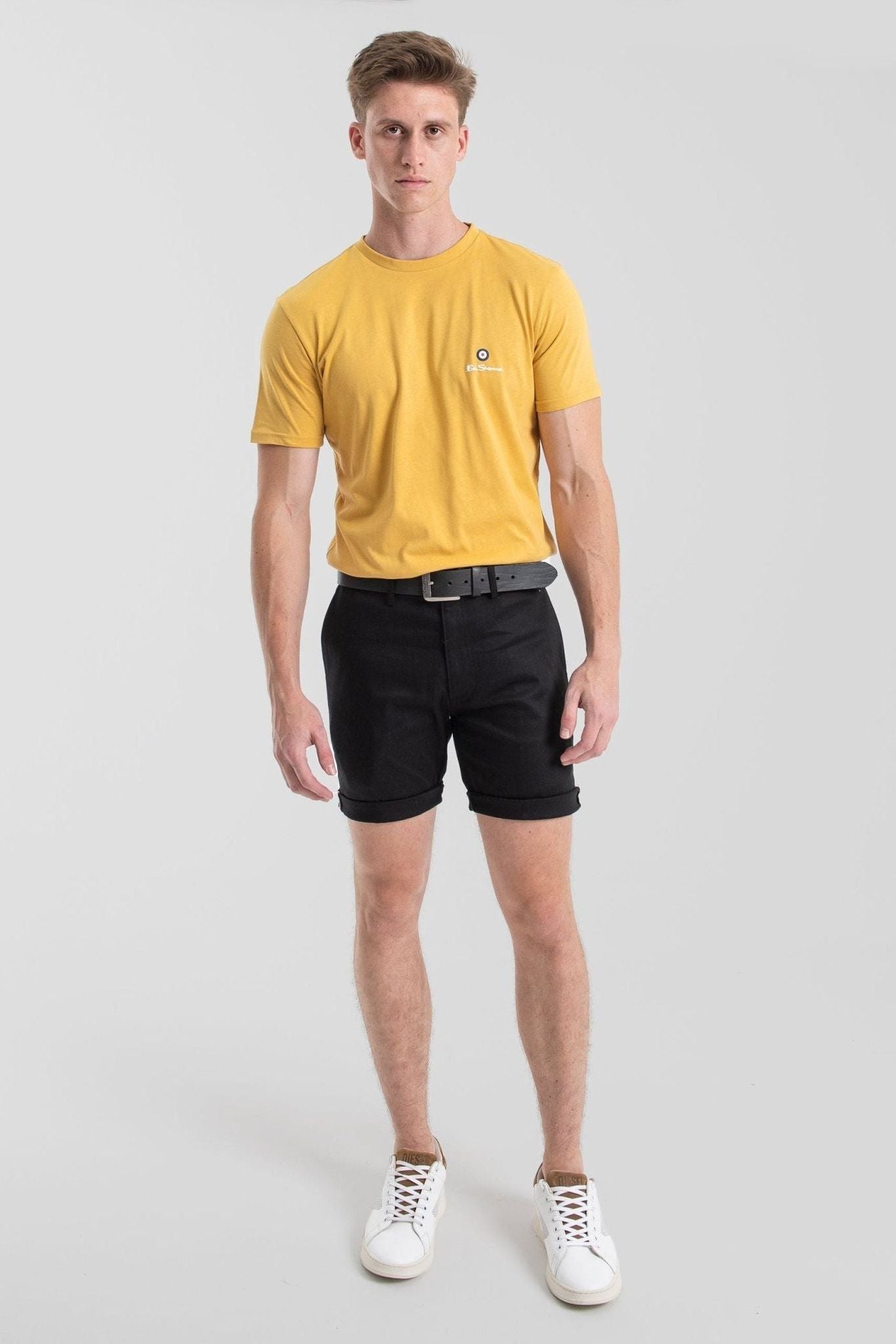 Signature Slim Stretch Chino Shorts - Black