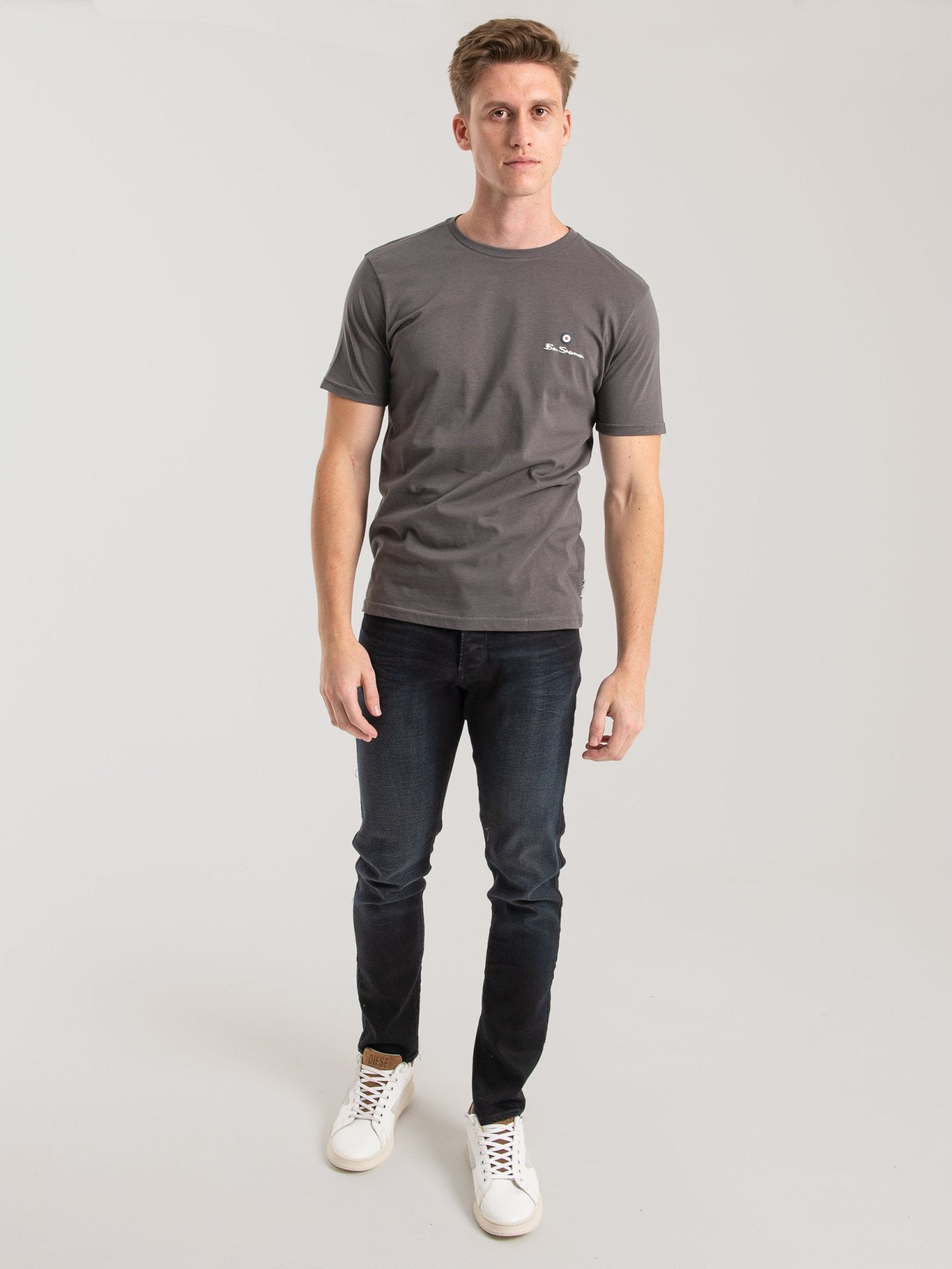 Essential Crew Neck Tee - Charcoal