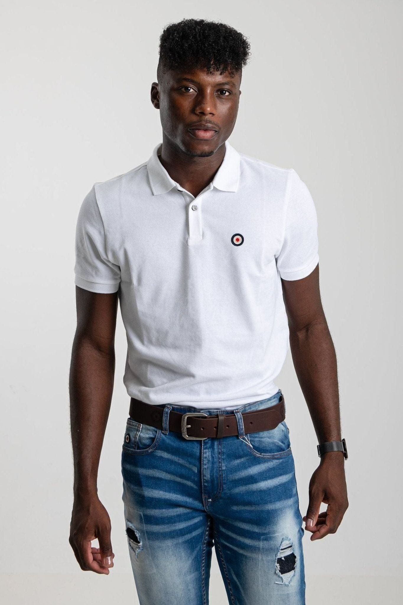 Ben Target Polo - White
