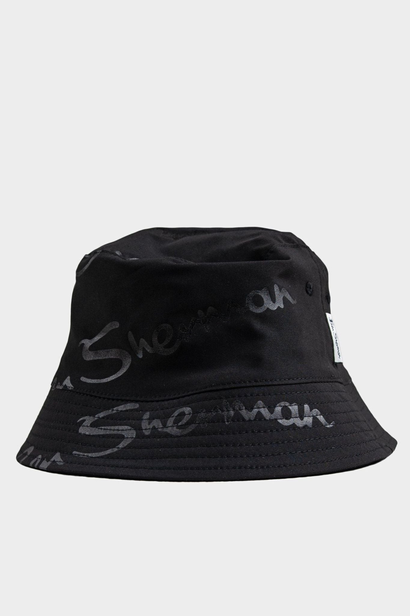 PLASTISOL BUCKET HAT - Black