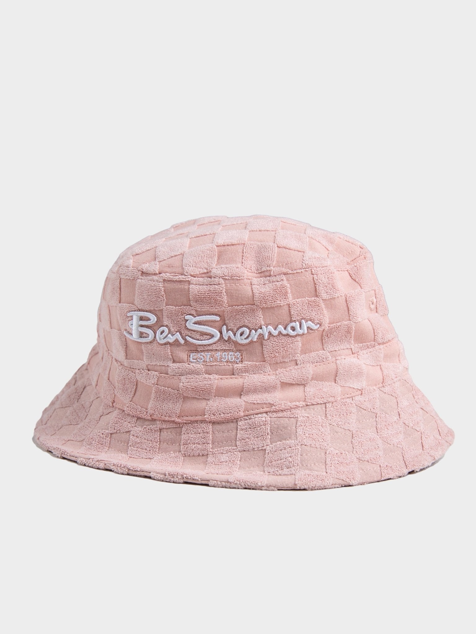 Towelling bucket hat - Light Pink