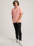 Terry Textured Polo - Light Pink